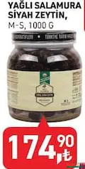 TARIM KREDİ YAĞLI SALAMURA SİYAH ZEYTİN 1000 G